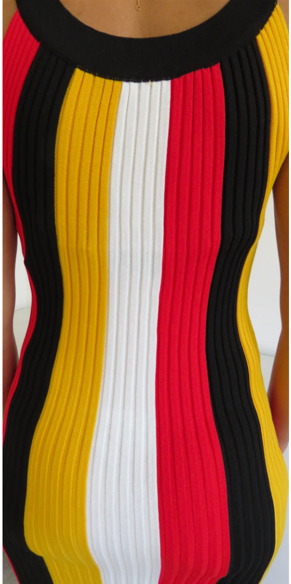 Ruya - Red/Yellow - Bodycon dress