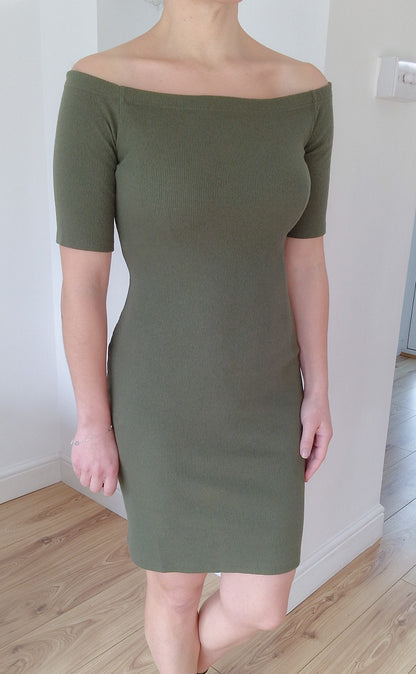 Lara - Khaki mini dress